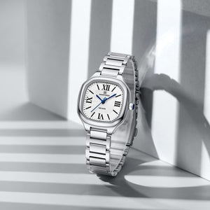 Naviforce NF5042-S-W-S Women's Watch – White Dial & Silver Steel Bracelet – view 3