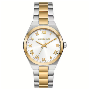 Michael Kors MK7464 Women’s White Dial Two-Tone Stainless Steel Lennox Watch - Luxury Hub Store