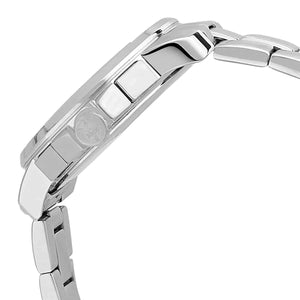 Side profile of Maserati Successo R8873621009 men's quartz battery watch showing 11.5mm thickness and silver finish