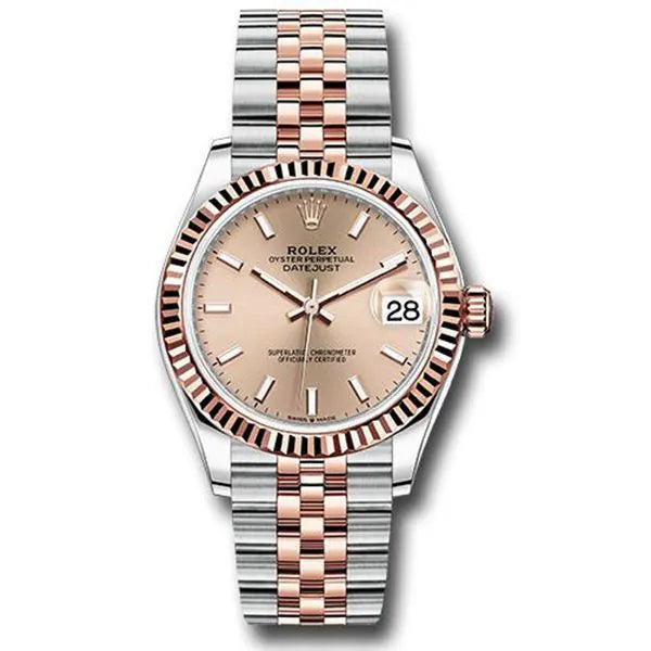 Rolex Datejust 36mm unisex mirror watch, rose gold-tone dial – view 2