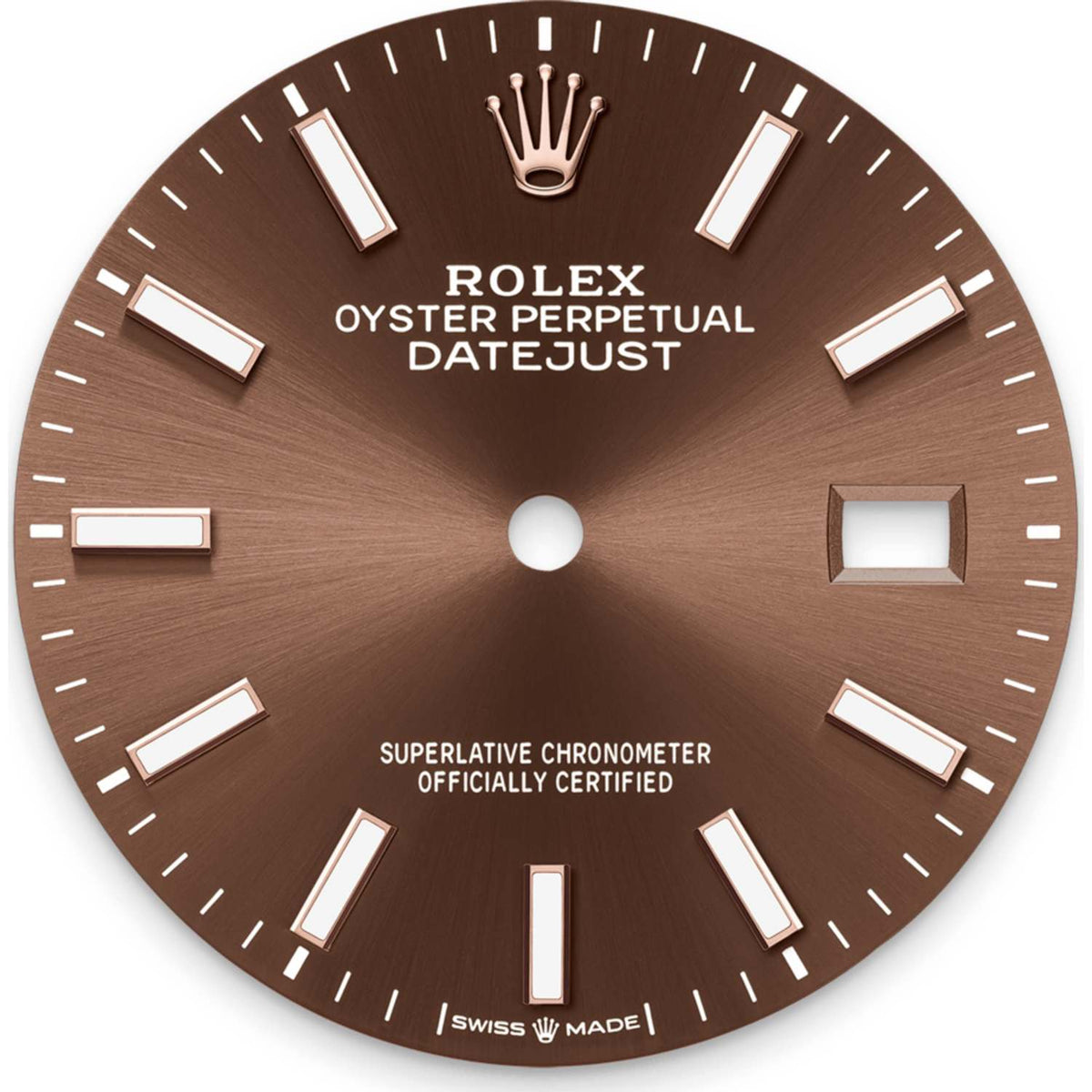 Rolex Datejust 36mm unisex mirror watch, chocolate brown dial – view 2