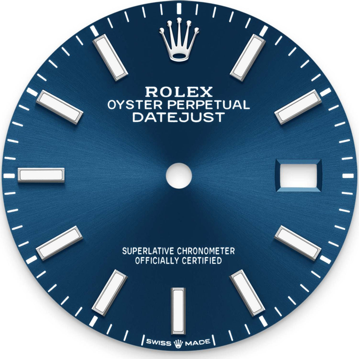 Rolex Datejust 36mm unisex mirror watch, blue dial – view 2