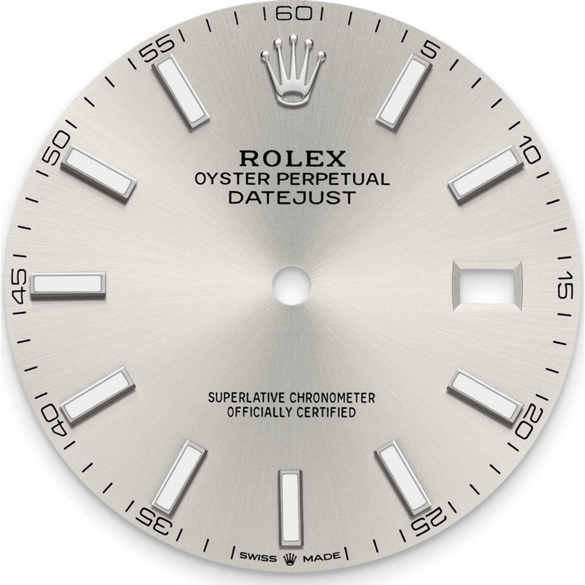 Rolex Datejust 41mm men's mirror watch, silver dial – view 2