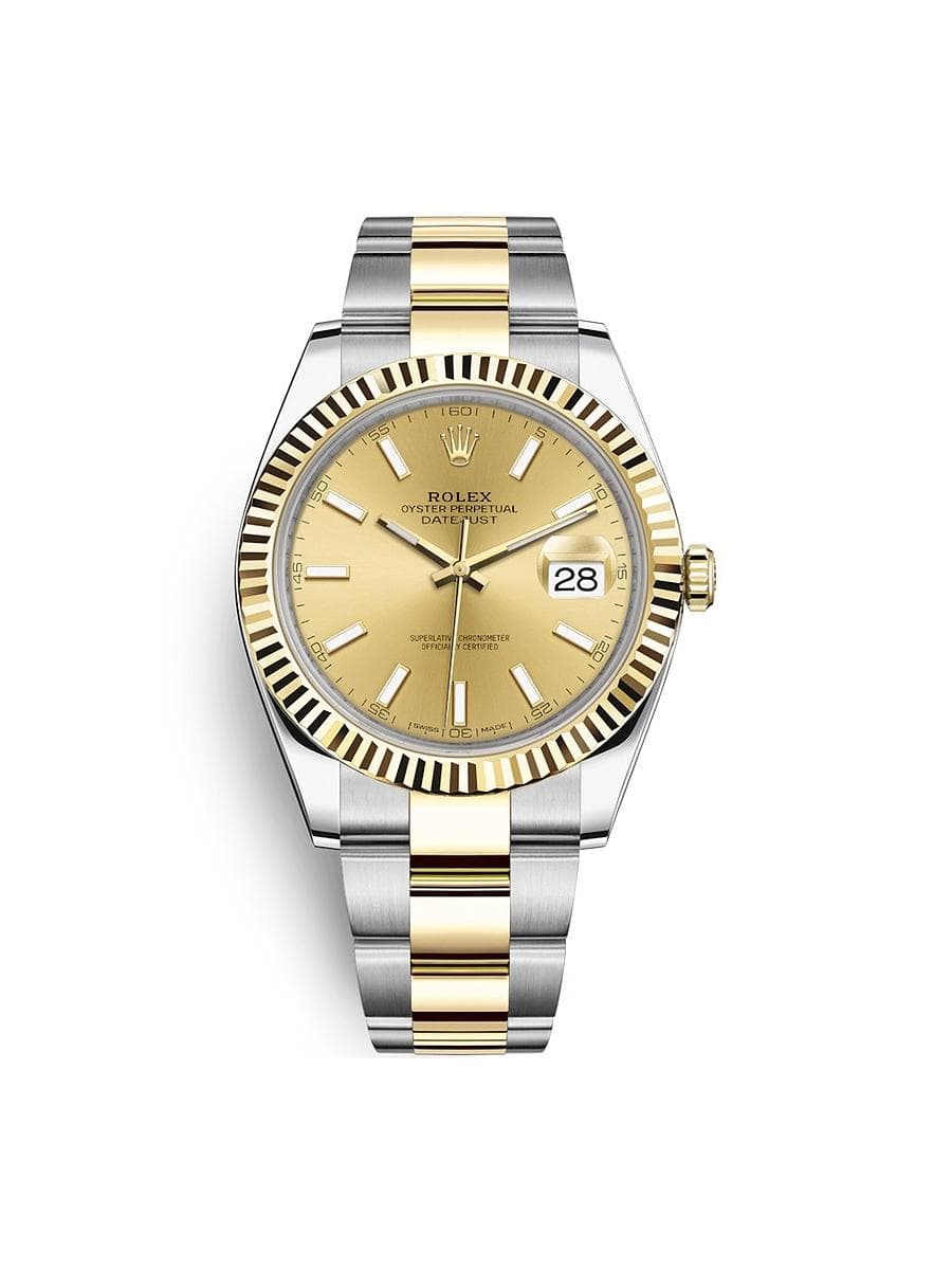 Rolex Datejust 41mm men's mirror watch, champagne dial – view 2