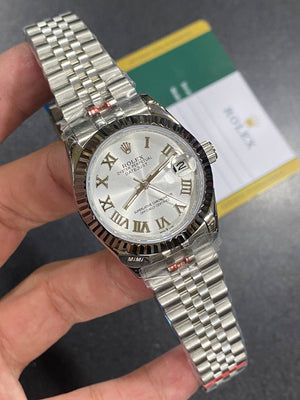 Rolex Datejust 31mm women's mirror watch, silver Roman numeral dial – view 4