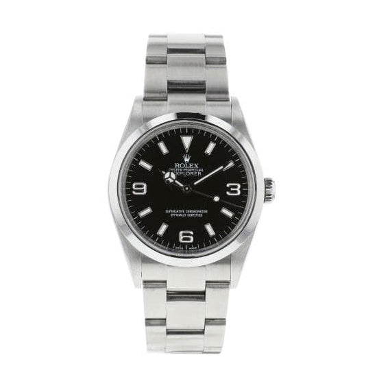 Rolex Explorer 40mm men's mirror watch, black dial – view 2