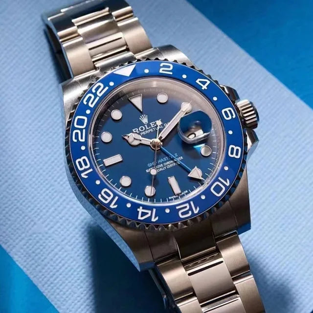 Rolex GMT-Master men's mirror watch, blue dial – view 2
