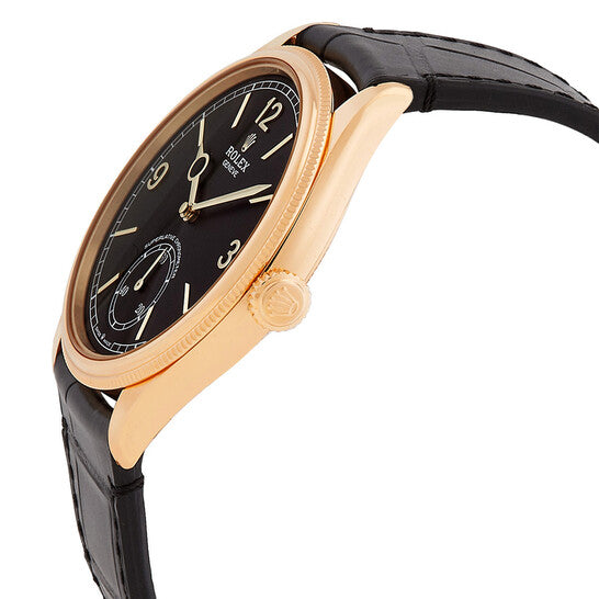 Rolex Perpetual 1908 men's mirror watch, black dial – view 2