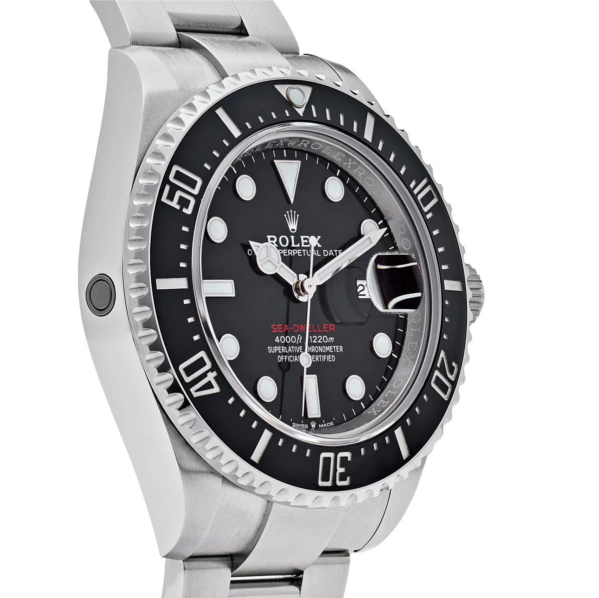 Rolex Sea-Dweller men's mirror watch, black dial – view 2
