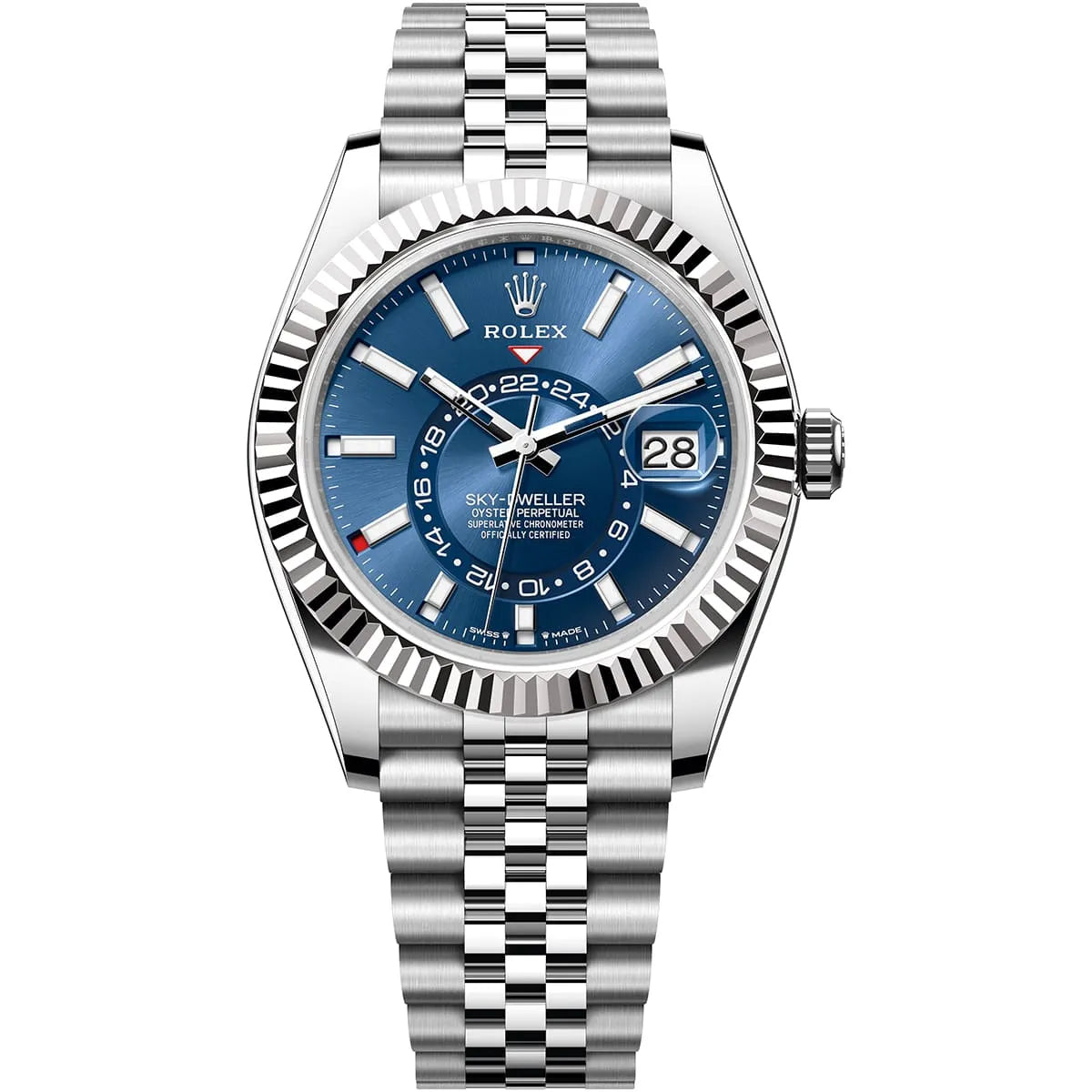 Rolex Sky-Dweller 42mm men's mirror watch, blue dial – view 2