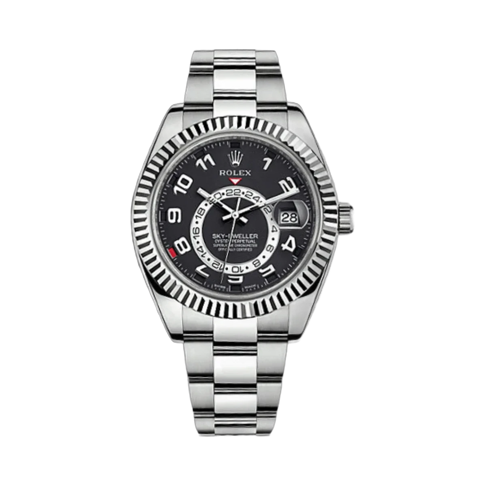 Rolex Sky-Dweller 42mm men's mirror watch, black Arabic numeral dial – view 2