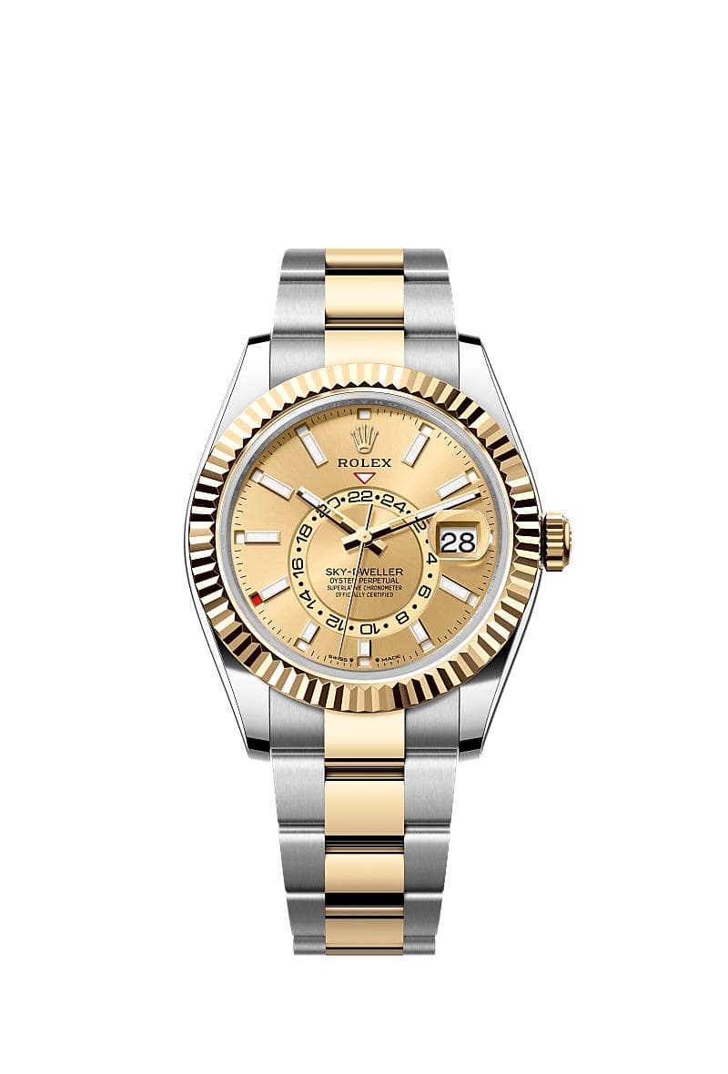 Rolex Sky-Dweller 42mm men's mirror watch, champagne dial – view 2
