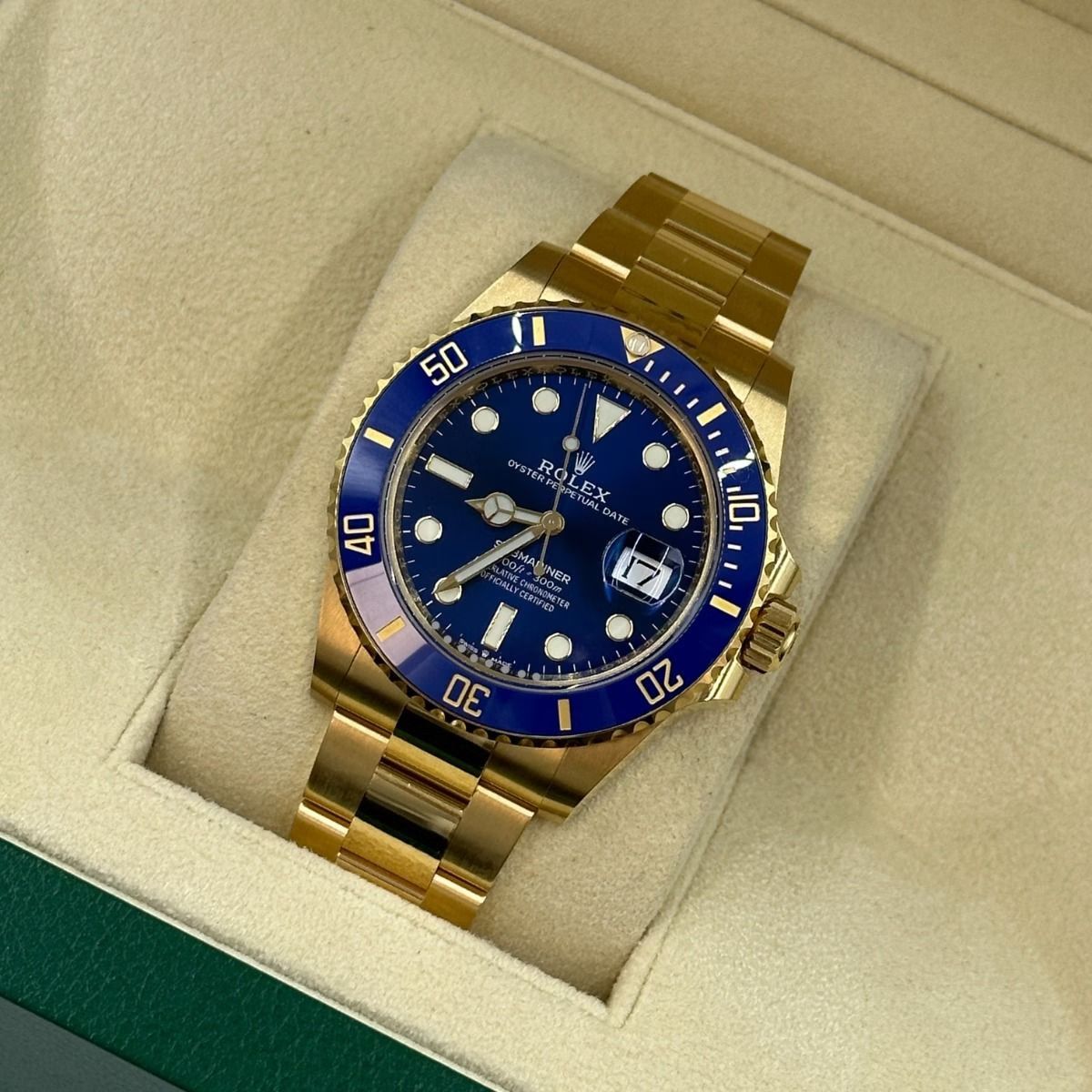 Rolex Submariner men's mirror watch, blue dial – view 2