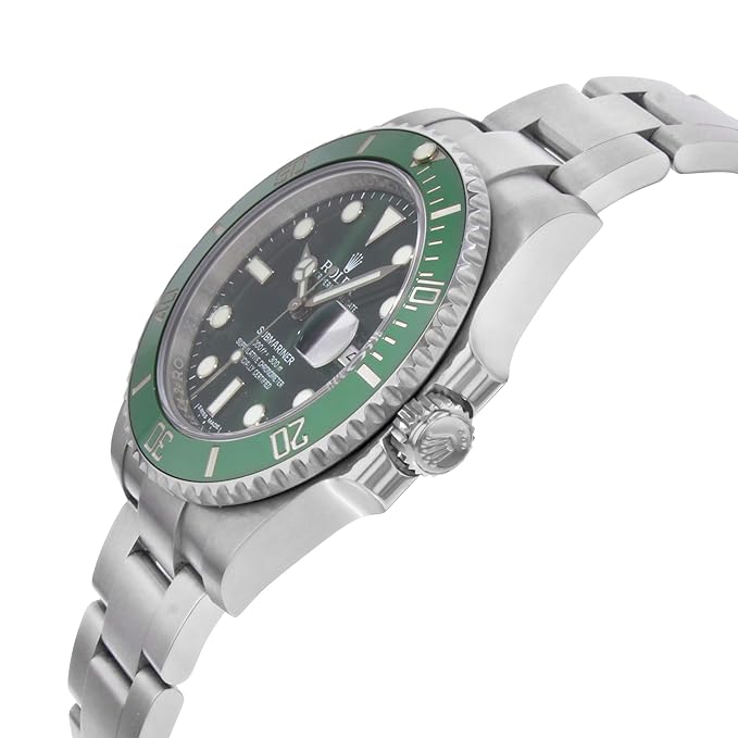 Rolex Submariner 36mm unisex mirror watch, green dial, green bezel – view 2