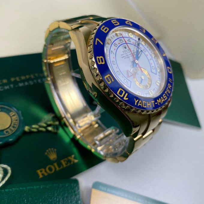 Rolex Yacht-Master men's mirror watch, white dial – view 2