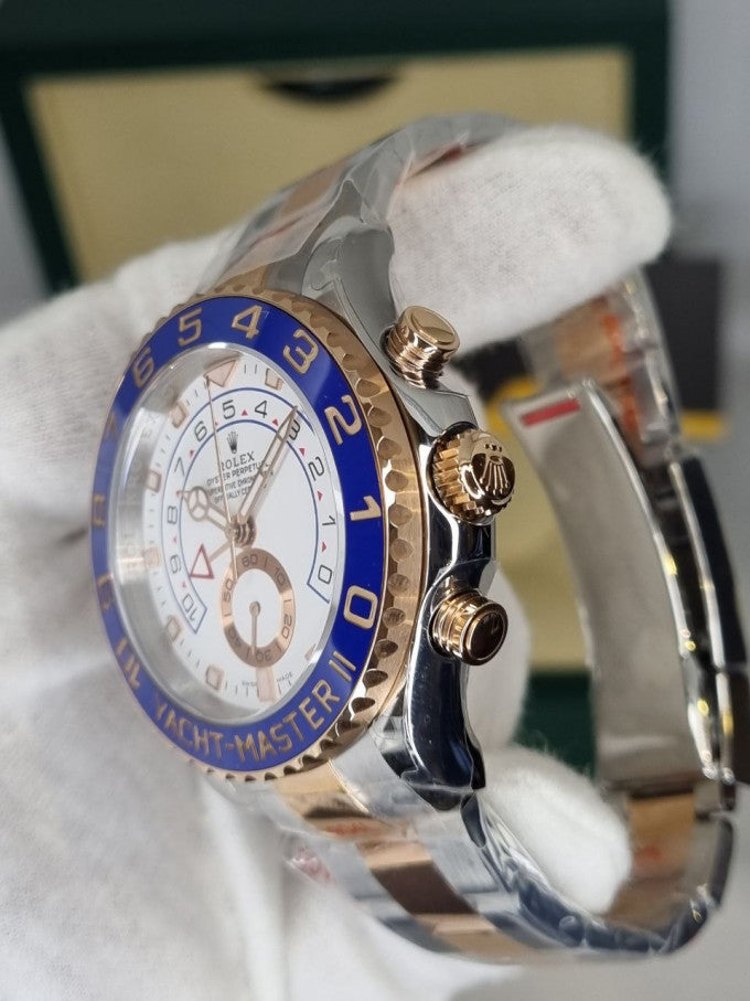 Rolex Yacht-Master II men's mirror watch, white dial – view 2