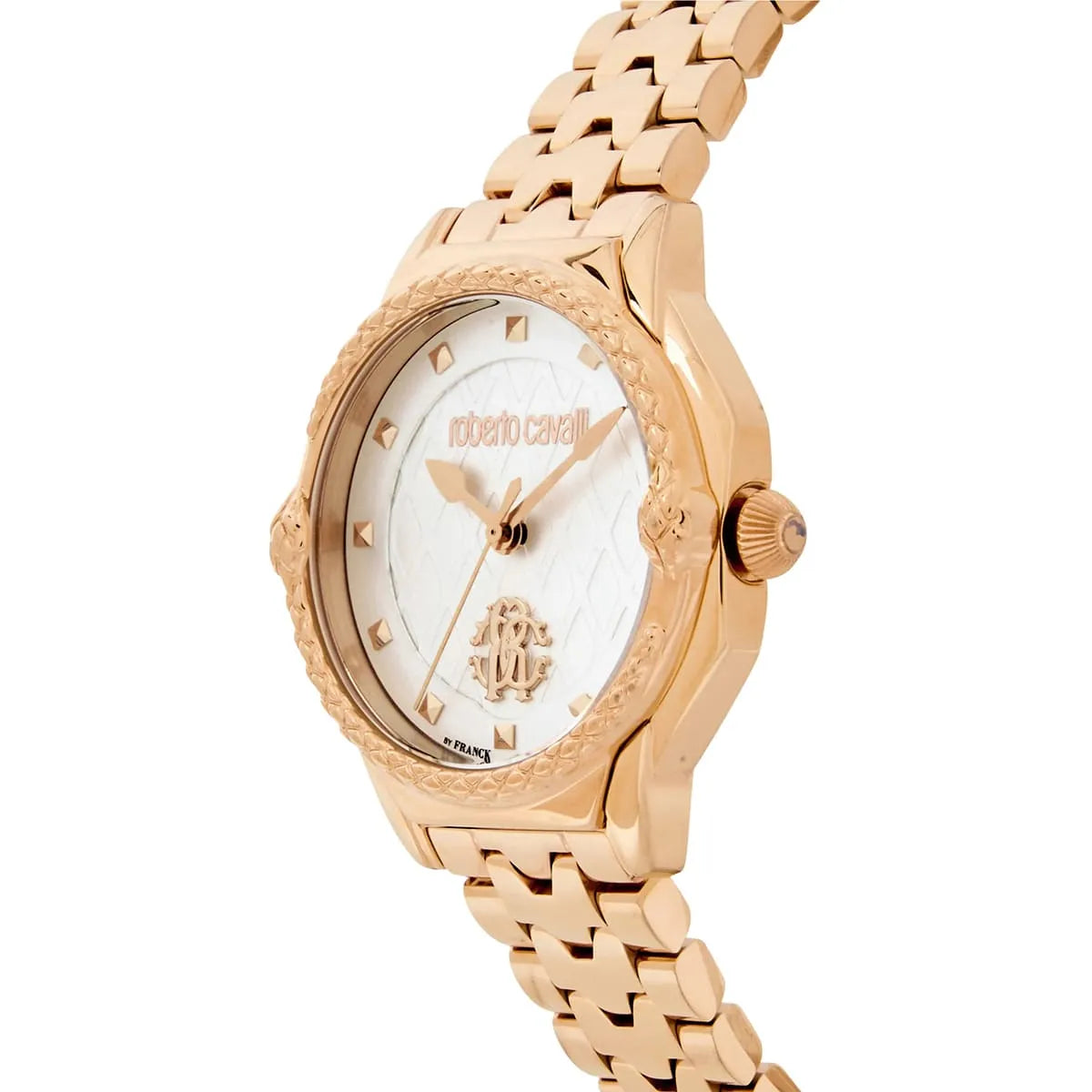 Roberto Cavalli Classic RV1L225M0061 women's watch - dial and snake pattern bezel detail