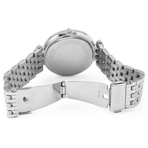 قفل ساعة مايكل كورس MK3190 السيلفر الأصلي المحفور بشعار الماركة