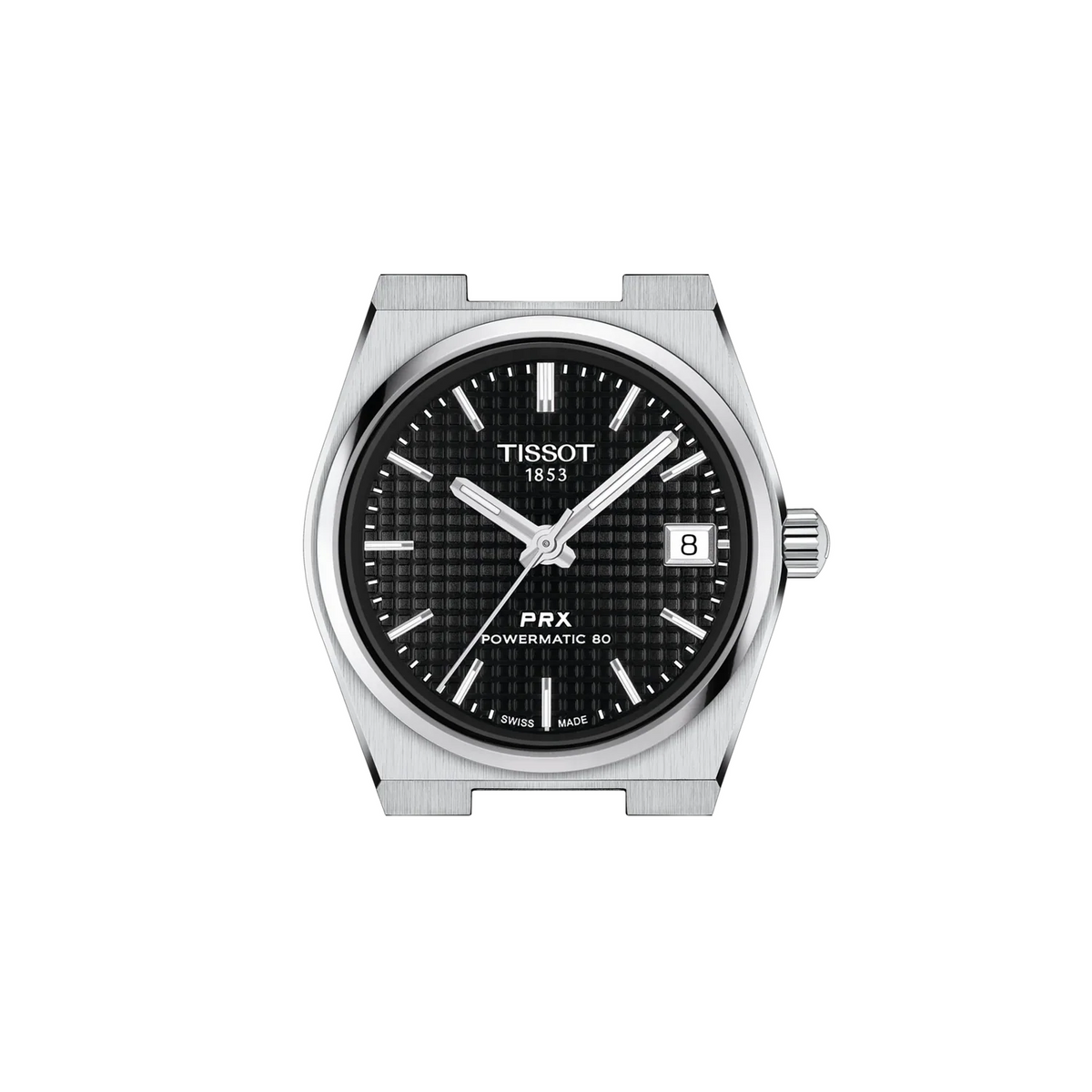 Tissot PRX T137.207.11.051.00 Unisex Automatic Watch – Black Dial & Silver Stainless Steel Strap – view 2