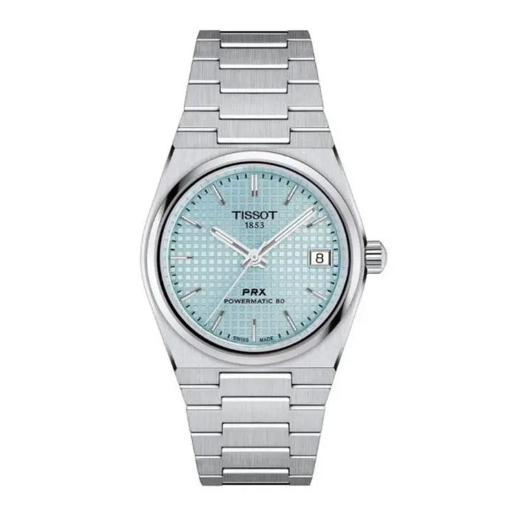 Tissot PRX T137.207.11.351.00 Unisex Automatic Watch – Ice Blue Dial & Silver Stainless Steel Strap – view 2