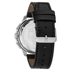 Side profile view showing the slim case thickness and classic design of the Tommy Hilfiger 1710619