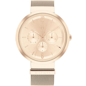 Tommy Hilfiger Lidia 1782538 women's watch with rose gold mesh bracelet and dial