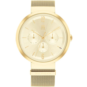 Tommy Hilfiger Lidia 1782539 women's watch with full gold mesh bracelet and gold dial