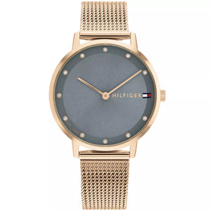 Tommy Hilfiger Pippa 1782669 women's watch with rose gold case and grey dial
