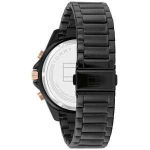 Side profile view showing the 12mm case thickness and robust design of the Tommy Hilfiger 1791858