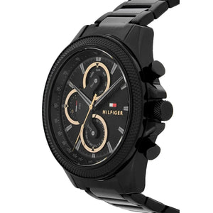 Side profile view showing the 12mm case thickness and robust design of the Tommy Hilfiger 1792081
