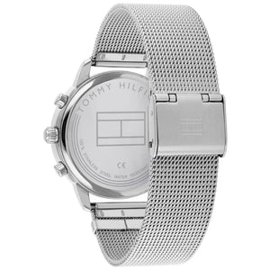 Right side view of Tommy Hilfiger 1782301 showing silver stainless steel case