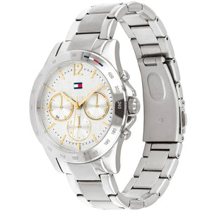 Right side view of Tommy Hilfiger 1782194 showing silver stainless steel case