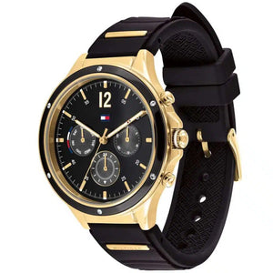 Right side view of Tommy Hilfiger 1782282 showing gold-tone stainless steel case