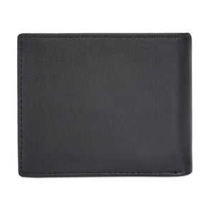 Back view of Tommy Hilfiger Black Leather Wallet