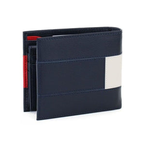 Back view of Tommy Hilfiger Wallet showing signature stripe detail