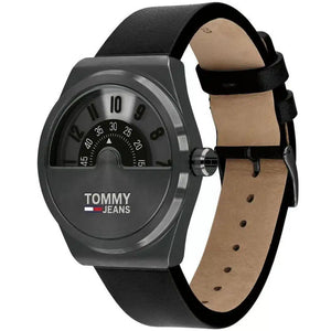 Right side view of Tommy Jeans 1791773 showing gunmetal ion-plated stainless steel case