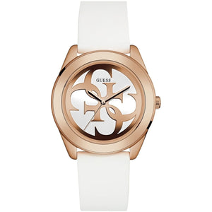 Guess G-Twist W0911L5 women's watch - white dial white rubber strap