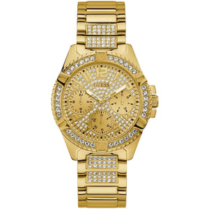 Guess Frontier W1156L2 women's watch - gold dial gold mesh strap