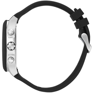 Right angle view showing the crown of the Hugo Boss Velocity 1513716 watch.