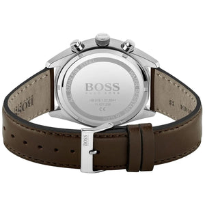 Engraved stainless steel case back of the Hugo Boss Champion 1513815 watch.