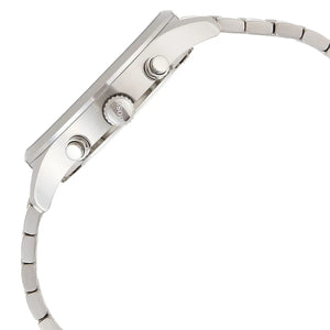 Perspective photo of Boss Associate 1513839 showing the details of the silver stainless steel bracelet links finish from Luxury Hub Store