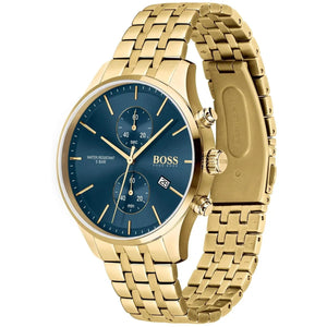 Side profile view showing the case thickness of the Hugo Boss Associate 1513841 watch.