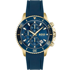 Hugo Boss 1513965 Men's Watch – Silver & Blue & Rubber | Original Hugo Boss
