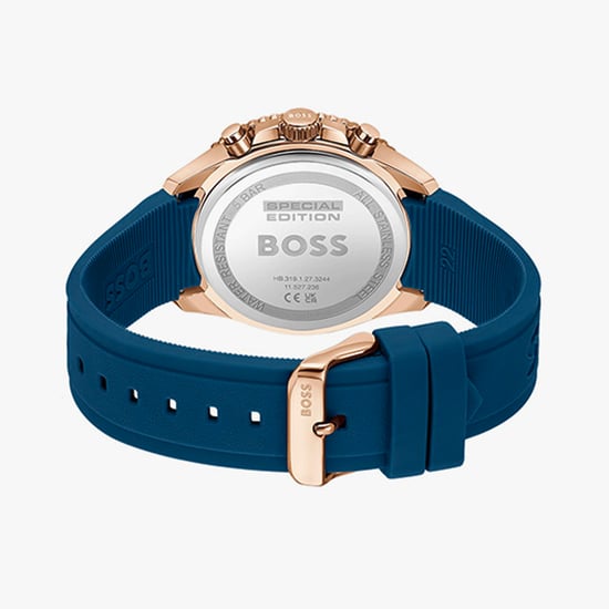 Back view photo of Hugo Boss 1514169 showing the stainless steel caseback info