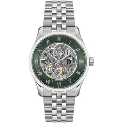 Hugo Boss 1514236 Men's Watch – Silver & Green & Stainless Steel | Original Hugo Boss