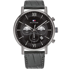 Tommy Hilfiger 1710395 Men's Watch – Black & Leather | Original Tommy Hilfiger