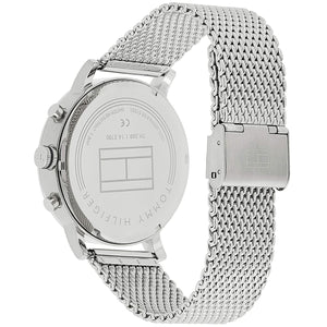 Adjustable silver mesh sliding clasp with Tommy Hilfiger logo on the 1710396