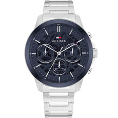 Tommy Hilfiger 1710684 Men's Watch – Silver & Blue | Original Tommy Hilfiger