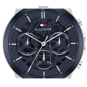 Maserati watch with mechanical components and visible brand logo