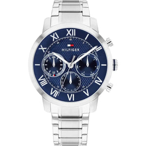 Tommy Hilfiger TH-Oxford 1710728 Men's Multi-Function Watch – Blue Dial & Silver Stainless Steel Strap